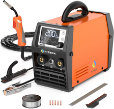 Welder/Stick Arc/Lift Tig/Spool Gun 4 in 1 Gasless Mig Welding Machine with LCD  - £218.42 GBP