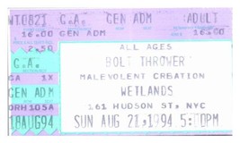 Concert Ticket Stub Launcher Bolt August 21 1994 New York City-
show original... - £43.00 GBP