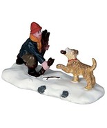 Lemax Vail Village #62443 GATHERING FIREWOOD ~ Boy And Pup Figurine NEW ... - £7.82 GBP