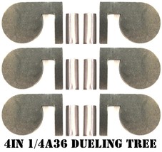 1/4&quot;x4&quot; Rimfire 22LR Steel Shooting Targets Range Dueling Trees Paddles ... - $65.99
