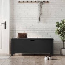  Storage Box Black Engineered wood 41.3x15.7x17.7 in Storage Box - €154,41 EUR