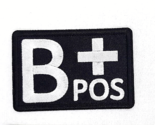 B+ B POS Iron On Embroidered Patch 4&quot;X1 1/2&quot; - $4.99