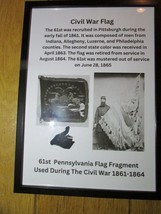 61st Penn Regiment Flag Relic FRAMED - £45.54 GBP