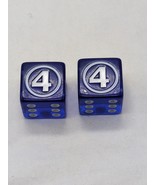 (2) Marvel Heroclix Fantastic Four Blue Dice D6 - $16.28 CAD