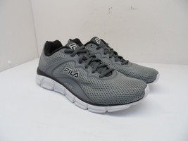 Fila Men&#39;s Vernato 5 Memory Foam Athletic Sneakers 1RM00961 Grey/Black Size 9M - £33.79 GBP