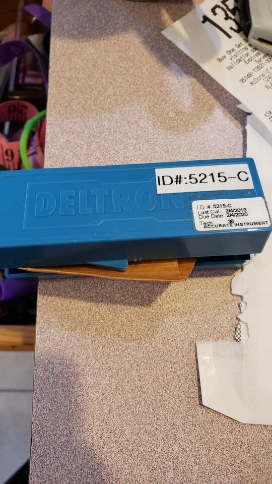 HUGE Deltronic Plug Gage Pin Carbide 18mm/2&quot; OAL w/custodia # GSG-CP-0.113M - $60.78