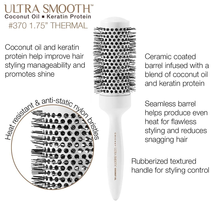Cricket Ultra Smooth Coconut Thermal Brush image 3