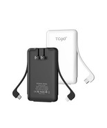 2 Pack Portable Charger 5000mAh AC Wall Plug and Cables Mini External Po... - $73.84 CAD