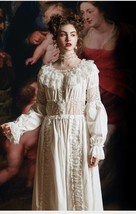 1900s Lace Edwardian Vintage Dress Women Cotton Victorian White Nightgow... - £199.98 GBP