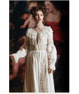 1900s Lace Edwardian Vintage Dress Women Cotton Victorian White Nightgow... - £201.64 GBP