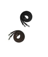Horse Reins 8 Foot Soft Poly Round Braided Trail With Trigger Snaps HRECH1 - $16.00
