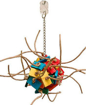 Exotic Bird Stimulating Fire Ball Toy with Over 45 Wood Pieces - £12.60 GBP+