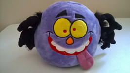 Happy Haunters Plush Purple Crazy Eyes Funny Tongue Shaking Ears Halloween 2AA - £18.30 GBP