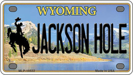 Jackson Hole Wyoming Novelty Mini Metal License Plate Tag - $14.95