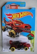 Hot Wheels 2016 Dino Riders Dragon Blaster (Dragon Car) 247/250, Red - £26.60 GBP