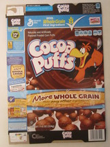 Empty General Mills Cereal Box 2012 Cocoa Puffs 11.8 Oz Maze Whole Grain [G7C5b] - £6.34 GBP