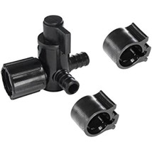 PEXLOCK 30913 3Way Valve, 1/2&quot; x 1/2&quot; FPT, Black - $24.00