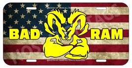 BAD RAM BOY FLAG USA YL BLK CAN PERSONALIZE ALUMINUM NOVELTY LICENSE PLA... - £10.13 GBP+