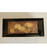 Vintage Black Lacquer Japan Art Of Chokin Music Jewelry Box - £24.17 GBP