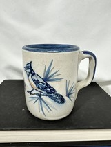 Louisville Stoneware Pottery Bluejay Bird Coffee Tea Cup Mug Kentucky Folk Art - £13.90 GBP