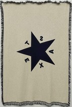 State of Texas Star Flag Blanket - Soft Afghan Gift Throw Woven from, 69x48 - £71.57 GBP