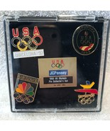 1992 US Olympic Pin Collector&#39;s Set JCPenney (5 pins in plastic case) BA... - £22.07 GBP