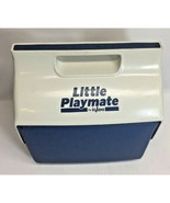 Vintage Little Playmate by Igloo Personal Cooler Blue and White, Made in... - £11.05 GBP