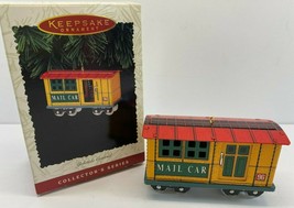 Hallmark Keepsake Ornament Yuletide Central Mail Car #3 In Series 1996 - £8.51 GBP