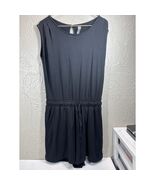 Lou Grey For Loft Black Shorts Jumper Romper Womens Drawstring Waist Siz... - $56.11 CAD