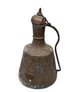 Antique Islamic Copper Ewer Jug with Lid, Hand-crafted, Height 18.5&quot; - $97.82 CAD