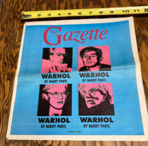 Paper ephemera 1994 Andy Warhol Pittsburgh newspaper article The Gazette - $375.97 MXN