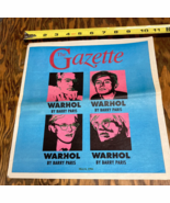 Paper ephemera 1994 Andy Warhol Pittsburgh newspaper article The Gazette - €17,07 EUR