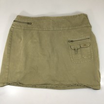 Venezia 16 Olive Green Khaki Cotton Short Skirt - £18.25 GBP