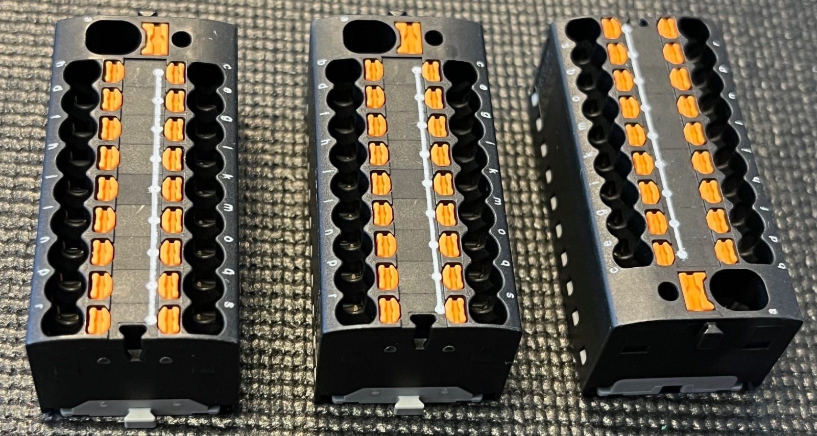 Lot of 3 Phoenix Contact PTFIX4/18X15BK DIN Rail Terminal Blocks 1047424... - $21.99