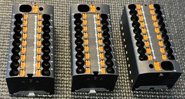 Lot of 3 Phoenix Contact PTFIX4/18X15BK DIN Rail Terminal Blocks 1047424... - $21.99