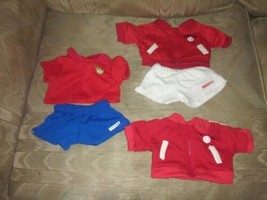 Lot Of Tb Toy Trading Co Doll Bear Clothes Baseball Home Run Varsity Hoodie Polo - £17.89 GBP