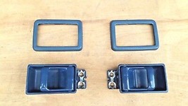 Interior Inner Door Handle &amp; Case for Nissan Pickup D21 Pathfinder Blue - $24.74