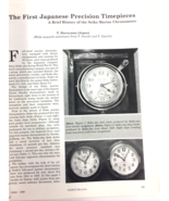 Japanese Watches and German Patents NAWCC Bulletin October 2000 Clocks a... - £11.12 GBP