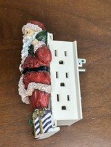 Santa 6 Outlet Side Power Tap Space Saver Christmas Tree Multi Plug In C... - $14.99