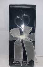 Kate Aspen Chrome Heart Shaped Wine Bottle Stopper with Box and Tags - £3.94 GBP