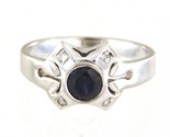 Sapphire Women&#39;s Cluster ring 18kt White Gold 407096 - $499.00