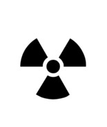 2 Pack - RADIOACTIVE Symbol Single Color Transfer Type Vinyl Decal - €5,92 EUR+