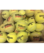 50 CLEAN USED WILSON TENNIS BALLS - FREE SHIPPING - ACTUAL BALLS BEING S... - $22.49
