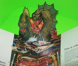 Scorpion Pinball Flyer Original 1980 UNUSED Pop Up Monster Creature Art Retro - £31.62 GBP