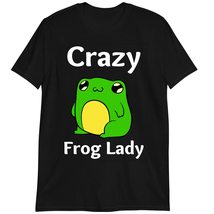 Crazy Frog Lady T-Shirt, Frog Lovers T-Shirt Dark Heather - £15.38 GBP+