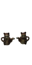 VINTAGE TEAPOT KITTENS SALT AND PEPPER SHAKERS - JAPAN - $13.31