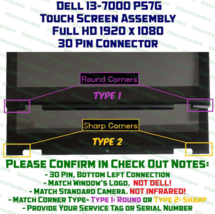 Fhd Dell Inspiron 13 7000 7359 Lcd Touch Screen Replacement +Sharp Bezel 0YD4WJ - $139.32