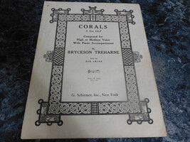 Corals High/ Medium Voice with Piano Accompaniment by Bryceson Treharne - $0.99