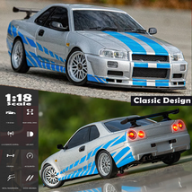 RC Drift Car Gyro Full Proportional RWD Remote Control Classic GTR Model... - $2,200.45 MXN