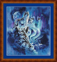 ARCTIC WOLVES - pdf x stitch chart  Original Artwork ©  Steven Michael Gardner - $12.00